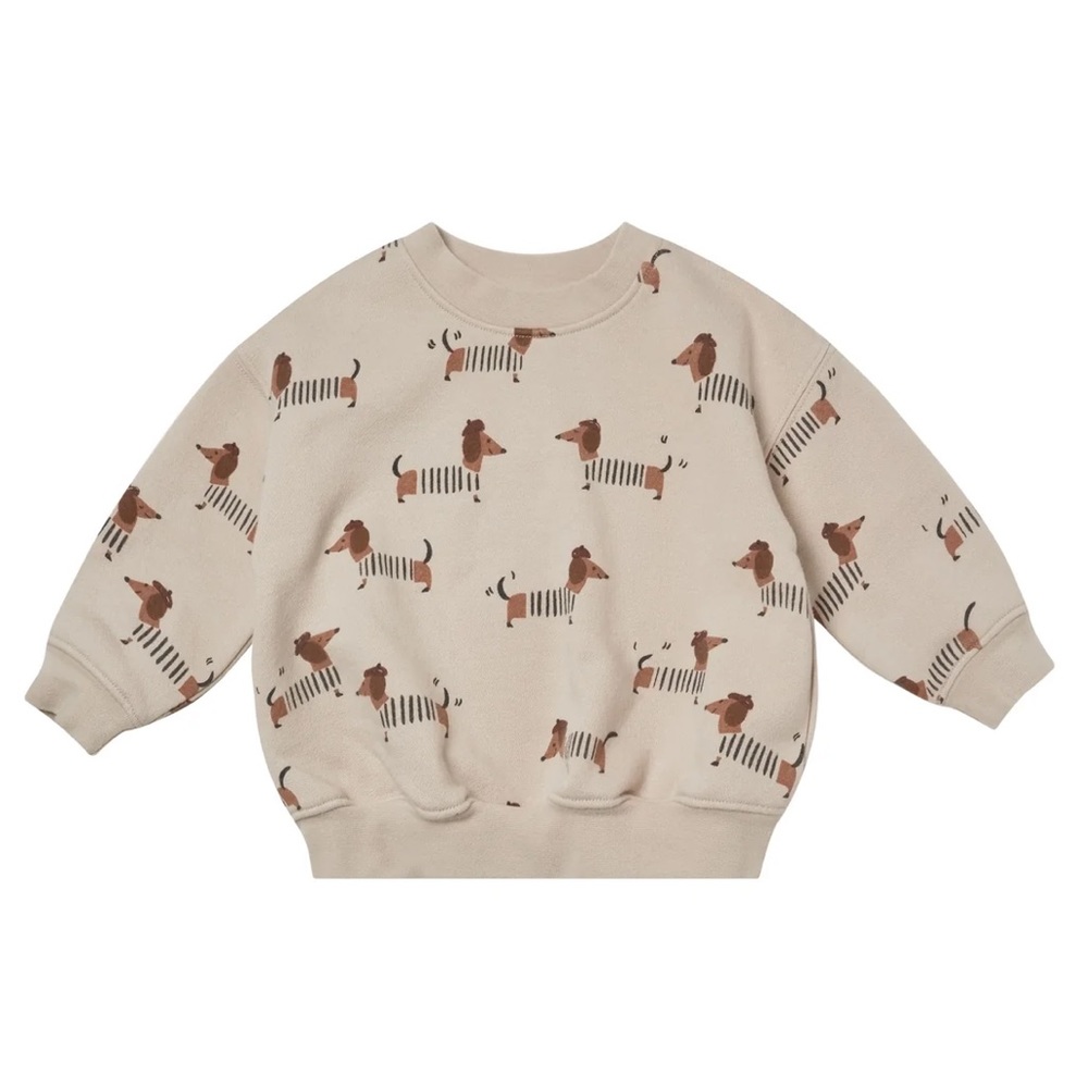 Rylee + Cru Sweatshirt, Dachshund, Size 12-18 months